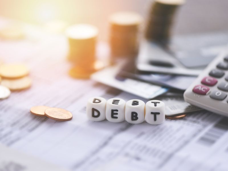 Increased debt and liabilities on a business