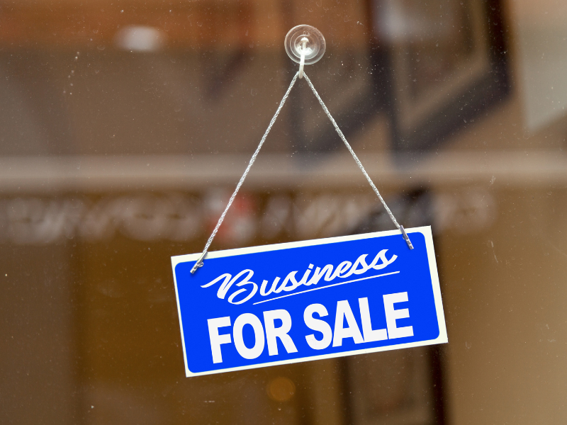 Illustration of business sale