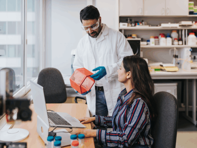 Fractional accountant collaborating with a healthcare startup