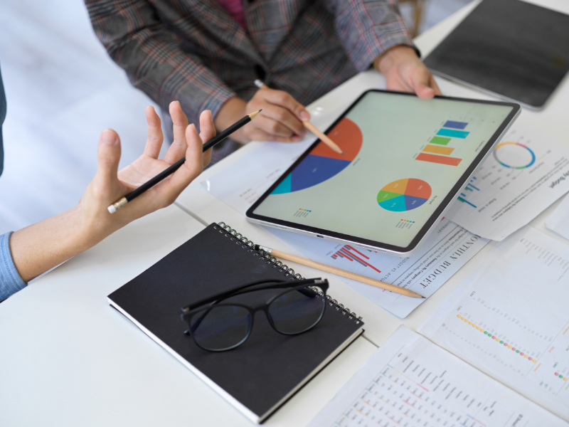 Startup founders engaged in financial modeling to gain critical insights into cash flow