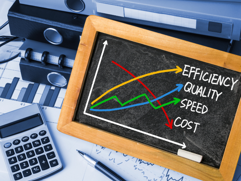 Illustration of smart and lean business model concept