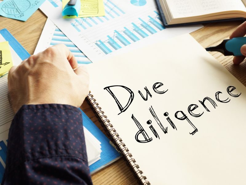 Due diligence concept
