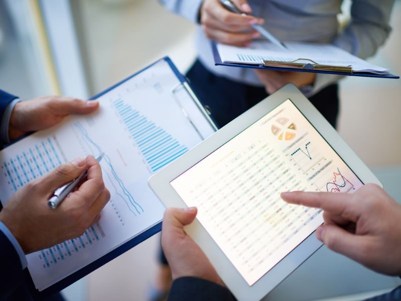 Team conducting thorough market analysis