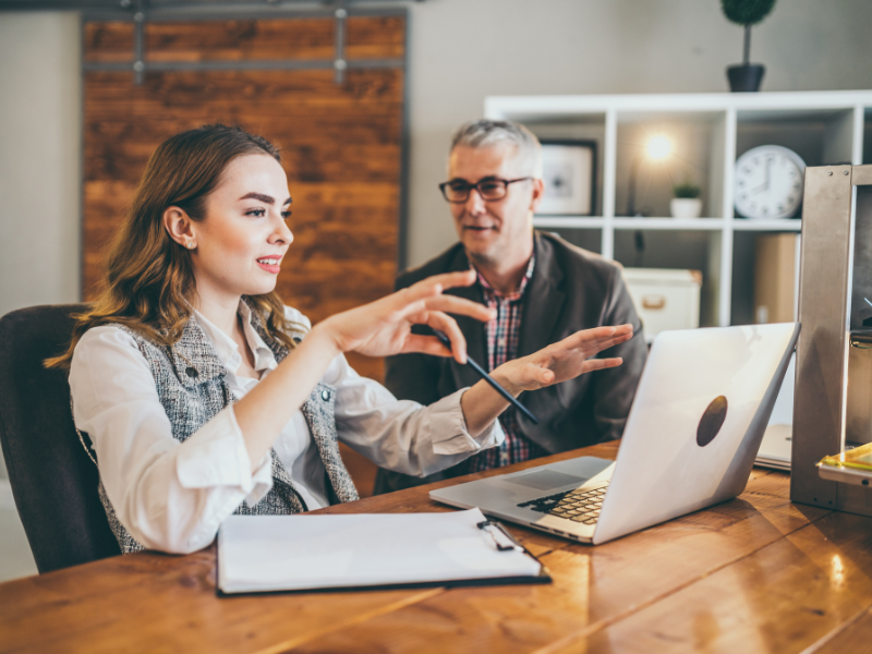 Outsourced HR consultants designing a startup’s employee mentoring program