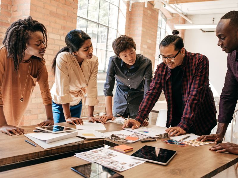 Startup team meeting